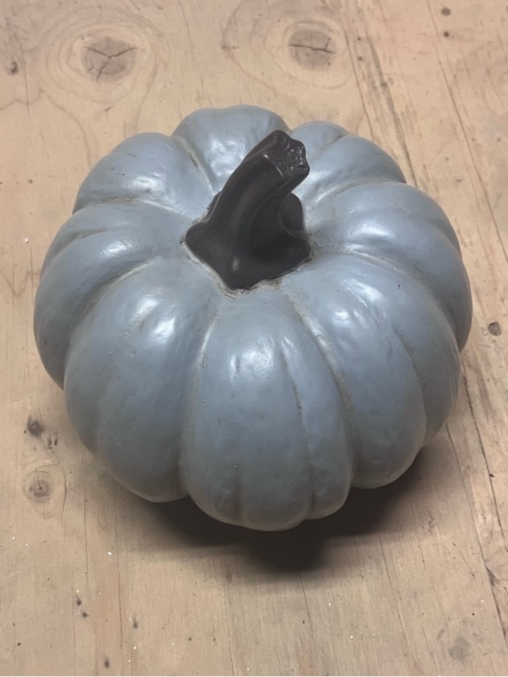 Decorative Blue Gray Pumpkin
